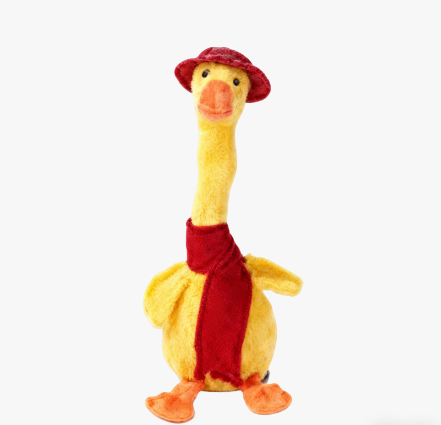 Interactive Talking & Dancing Duck Plush Toy
