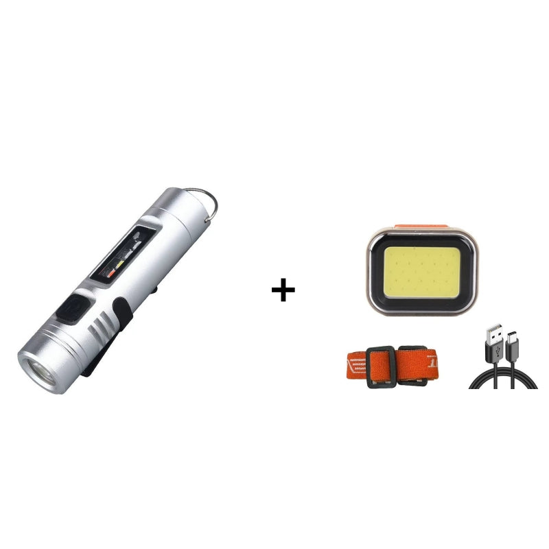 Multi-Functional Aluminum Alloy Mini Flashlight