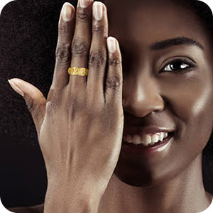 Sun, Moon, and Stars Anxiety Relief Spinner Ring for Couples