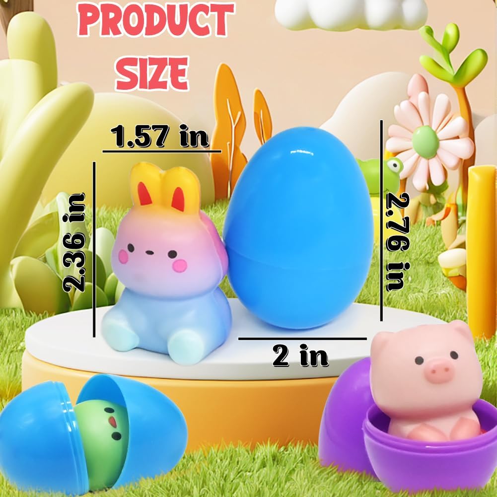 🔥Last Day Special Price £9.99!!⚡50K+ SOLD🎁12/24PCS Easter Eggs Prefilled Slow Rising Squishy Toys