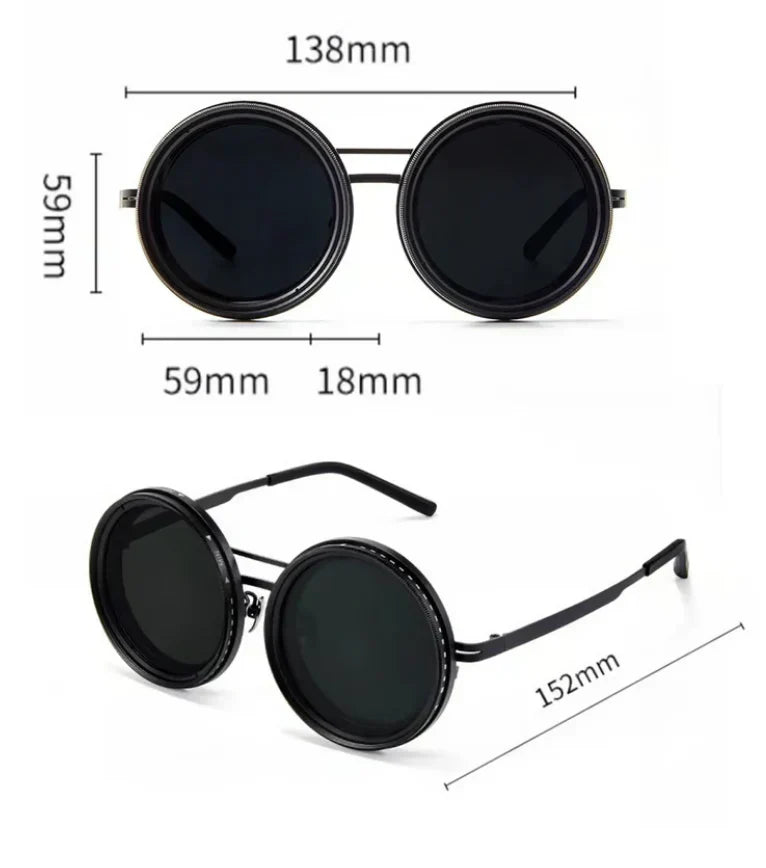 š„Adjustable Tint Polarized Round Sunglasses