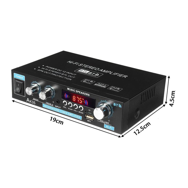 AK35 Stereo Amplifier Home Audio Bluetooth 5.0 Max