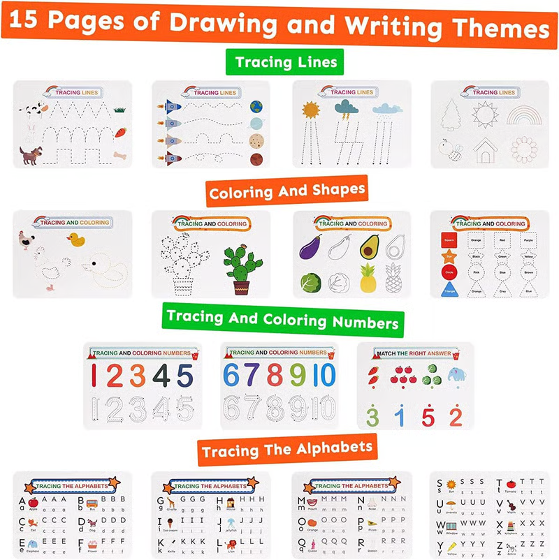 My Preschool Busy Book(12 Different Themes Pages)📚Best Christmas Gift for kids🎁