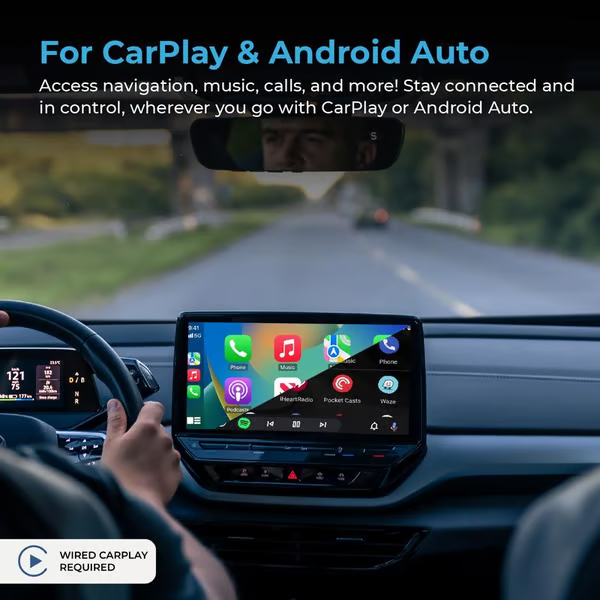 AutoSky TV Adapter + HDMI to USB-C Cable Bundle - Adapter which allows TV Sticks on your vehicle's infotainment system