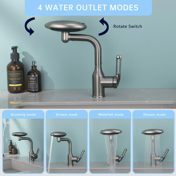 Innovative 4-in-1 Rotatable Multi-mode Faucet