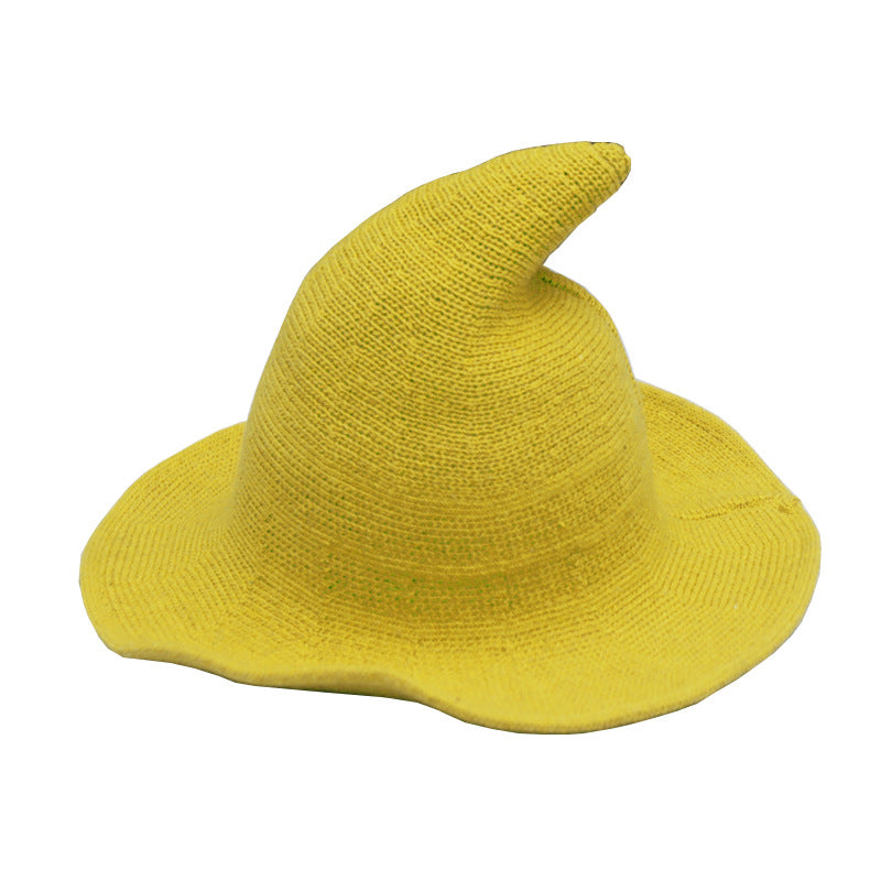 š„Last Day 49% OFFš»Women Gothic Knitting Black Wizard Hat