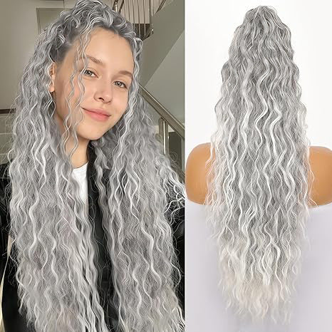 🩷LAST DAY PROMOTION - 50%OFF😍Curly Wavy Frizzy Hair Extension with Ponytail