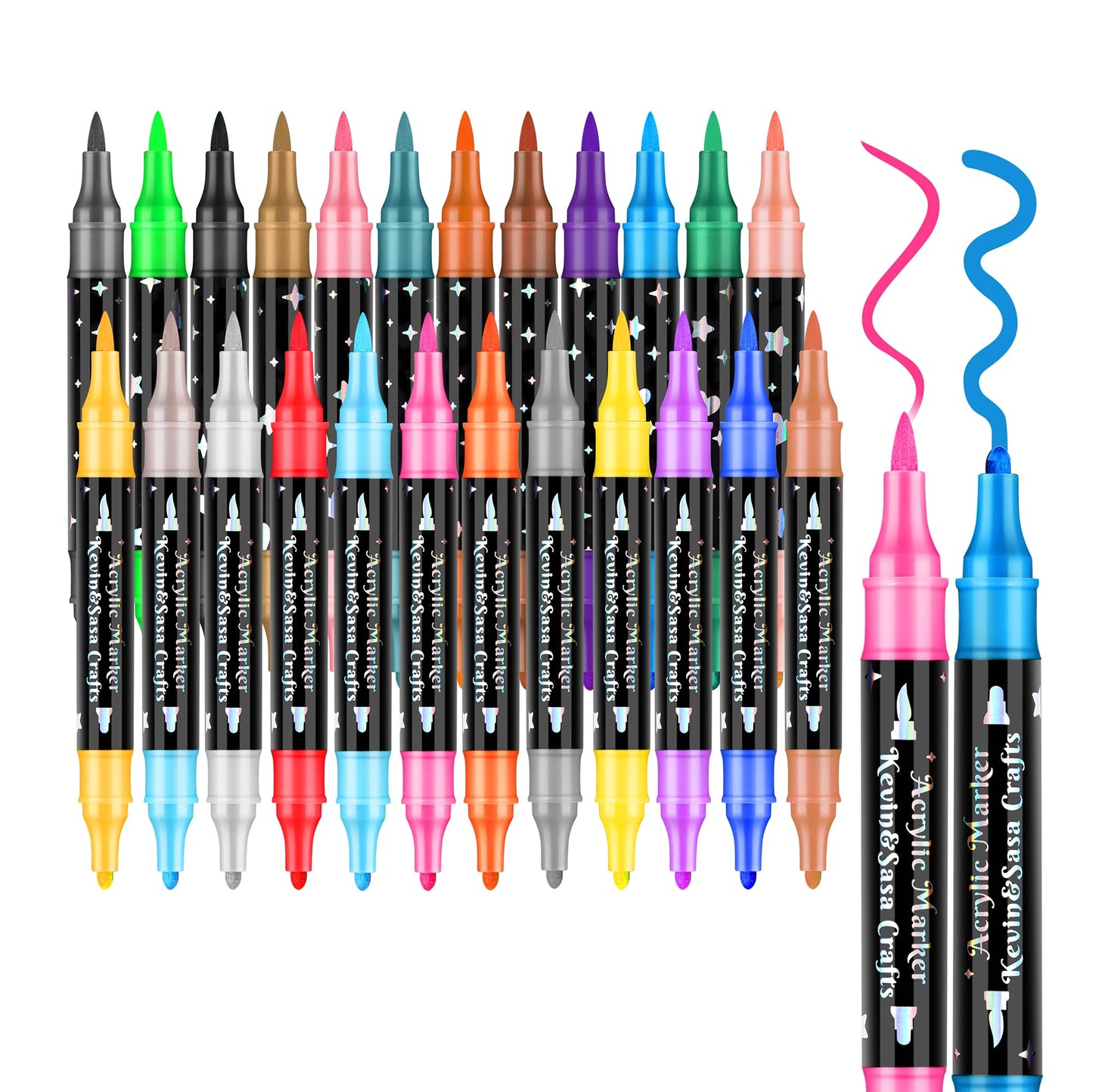 🖊️ 50% OFF NOW! ✨ Dual-Tip Glitter Marker Pen - Vibrant Colors for Art/Journaling/Scrapbooking, Non-Toxic & Quick-Drying 🎨📝