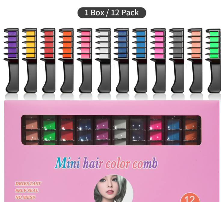 🎅Christmas Pre-sale-50% OFF✨Temporary Hair Dye Chalk Comb- Cruelty Free