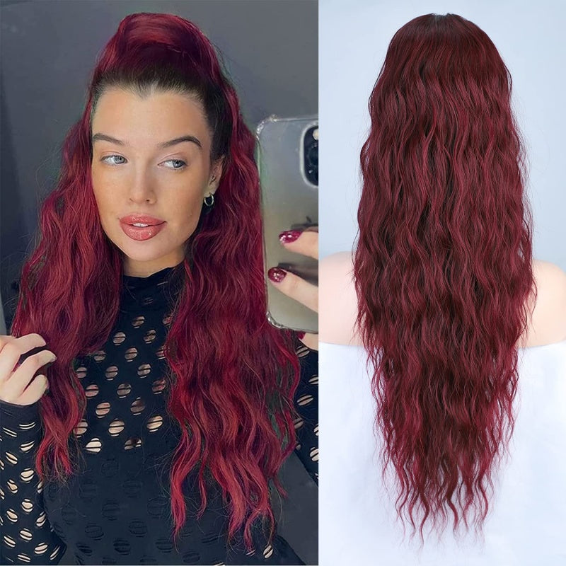 🩷LAST DAY PROMOTION - 50%OFF😍Curly Wavy Frizzy Hair Extension with Ponytail