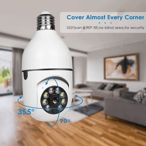 š„Hot-sellingš„Hawkray 4MP Smart AI Light Bulb Camera with 911 Alarm Monitoring & Full Color Night Vision