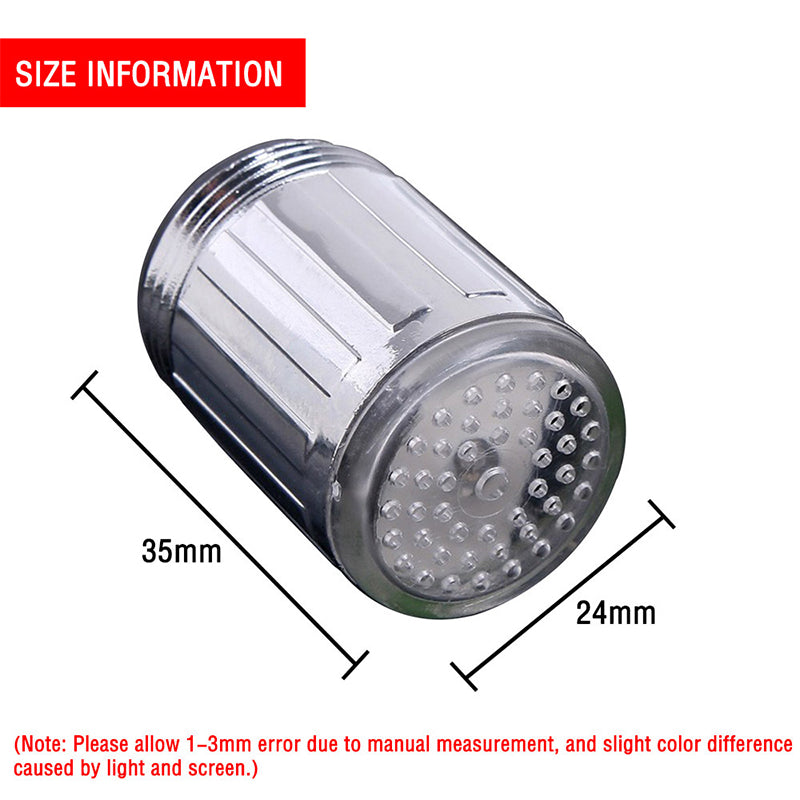 7-Color LED Stream Color Changing Water Faucet