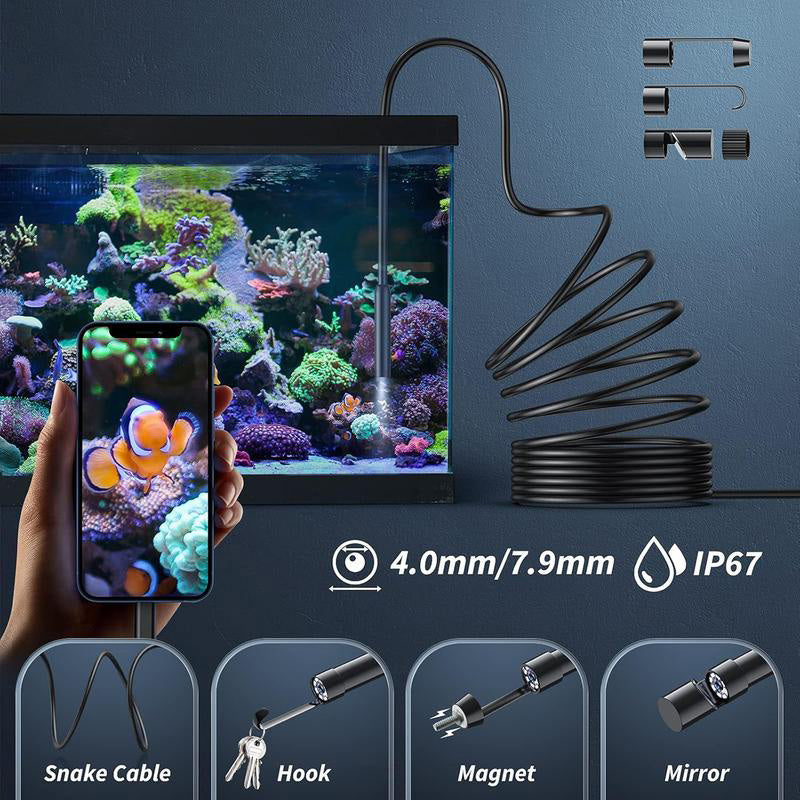 🔥 Particularly handy HD waterproof endoscopic camera