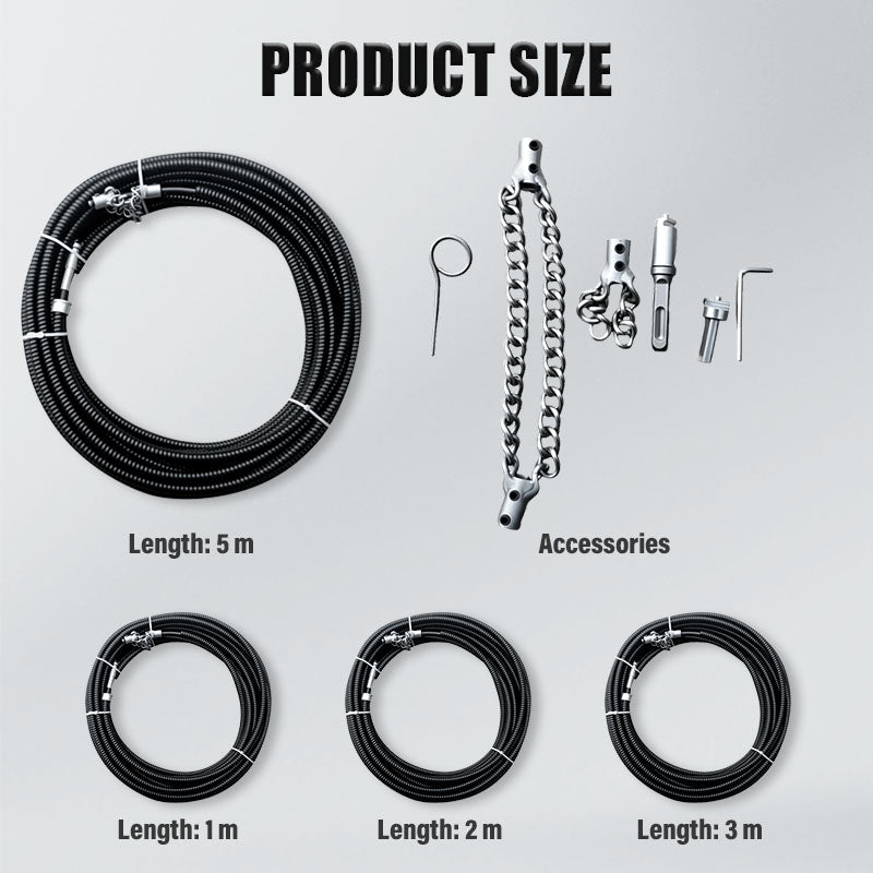 🔥Hot Sale🔥Drain Auger Plumbing Snake for Blockages