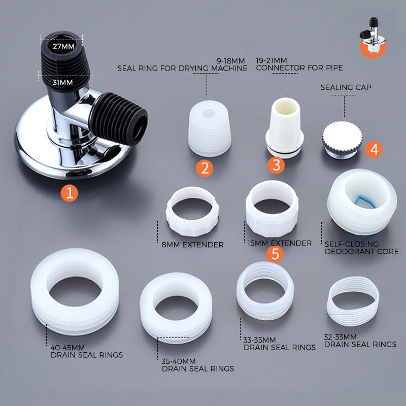 Drain Backflow Preventer for Washing Machine