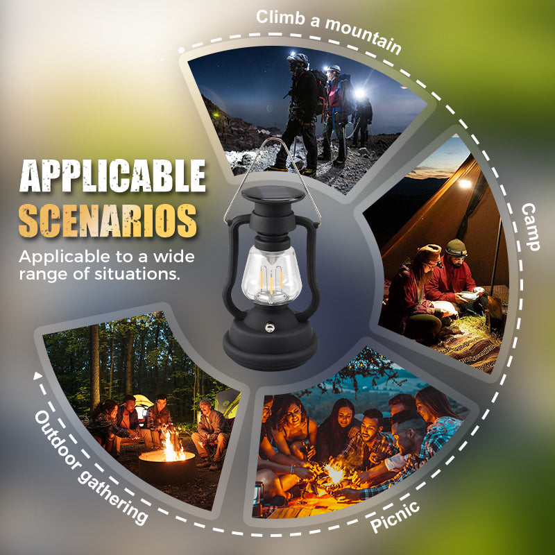 Solar Outdoor Camping Horse Lam