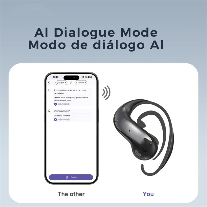 AI Language Translator Earbuds with Noise Reduction
