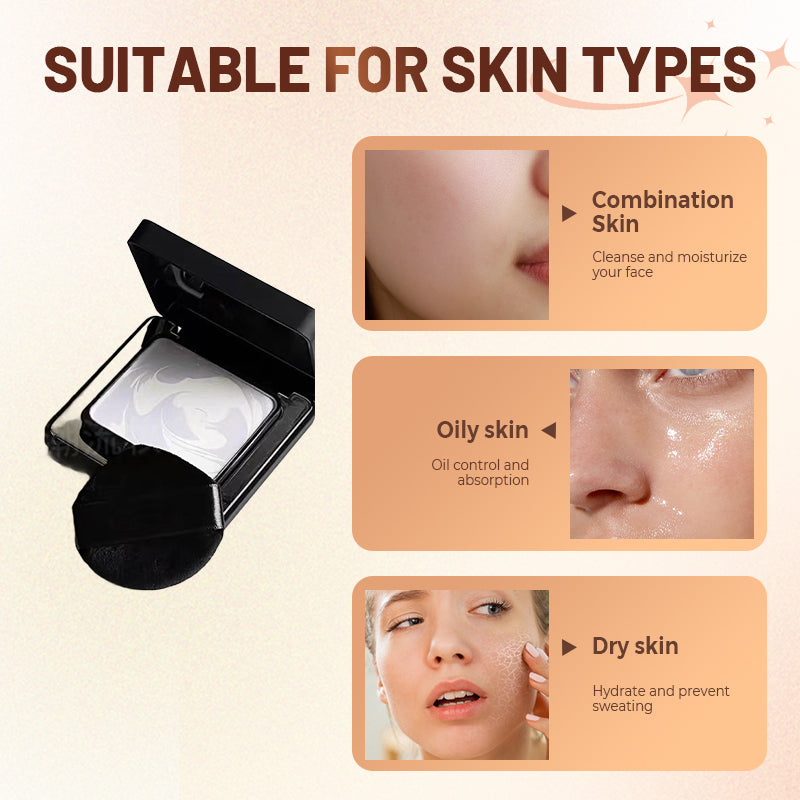 Waterproof Long-Lasting Makeup Setting Powder Compact