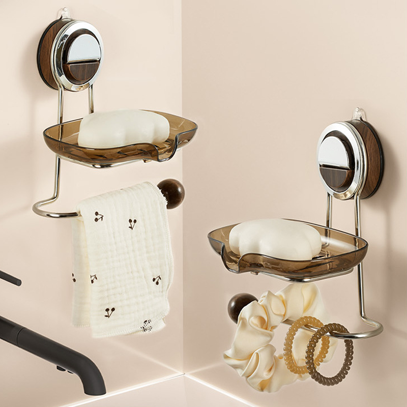 Wall-Mounted Suction Cup Soap Holder