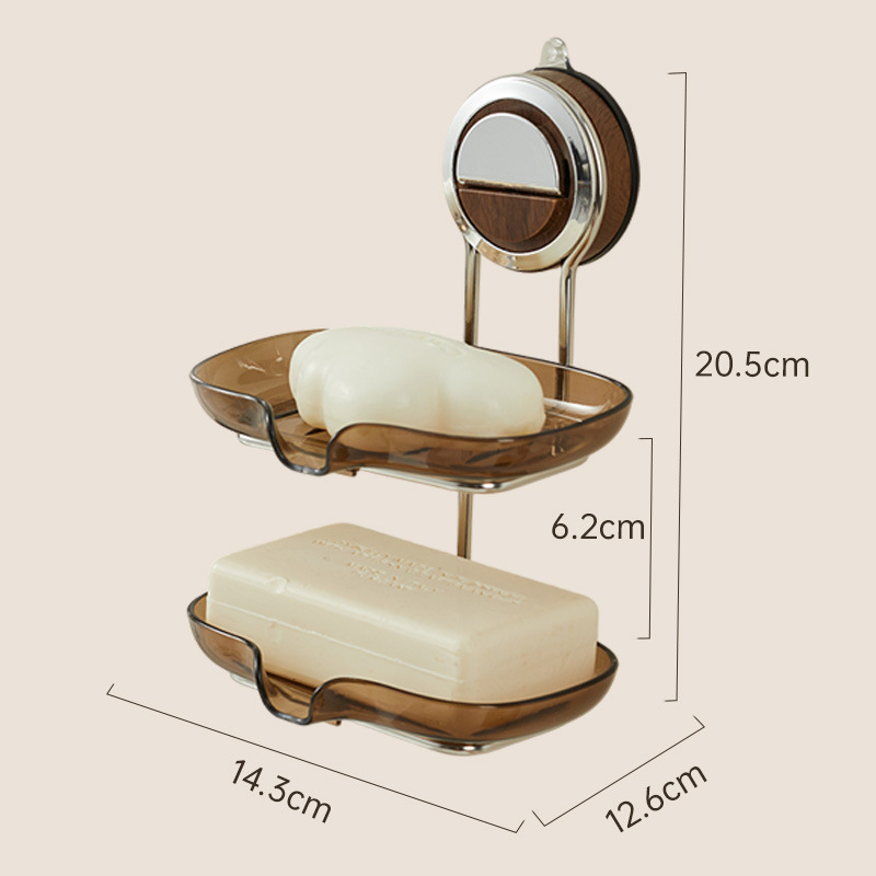 Wall-Mounted Suction Cup Soap Holder