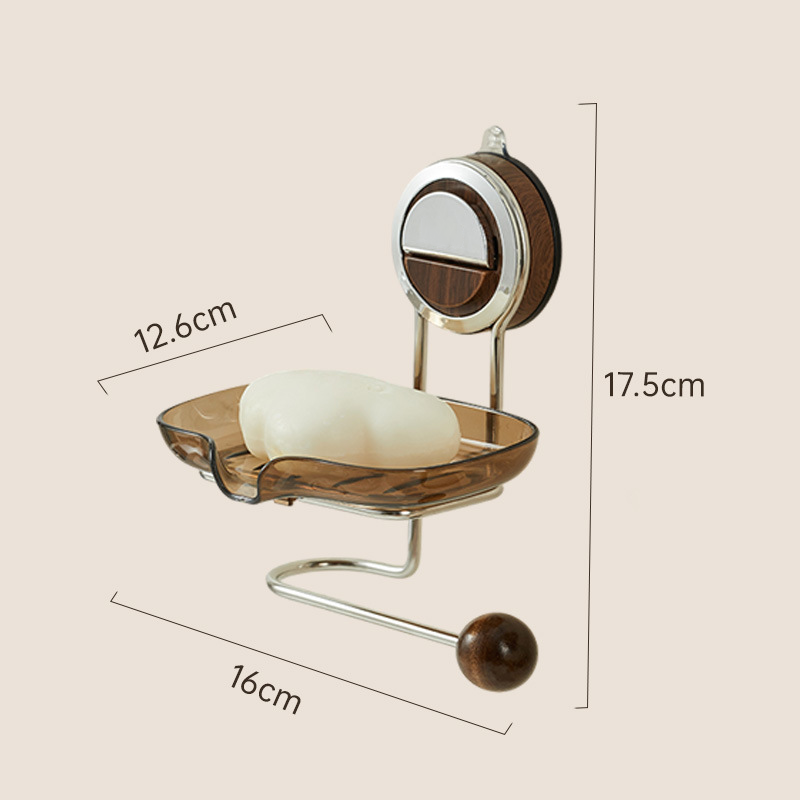 Wall-Mounted Suction Cup Soap Holder