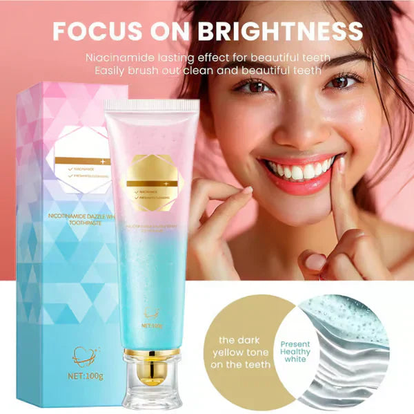 Niacinamide Toothpaste for Bright White Teeth🦷Pearly White Teeth🦷The New Secret Weapon for Your Smile!