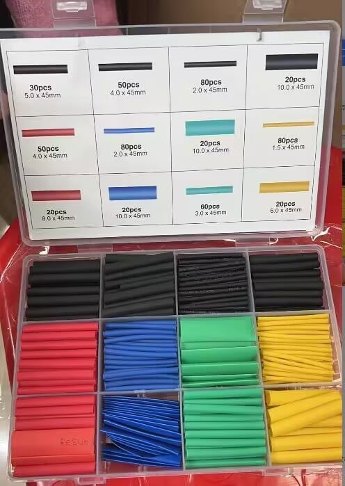 🔥580 PCS-Cable Heat Shrinkable Tube