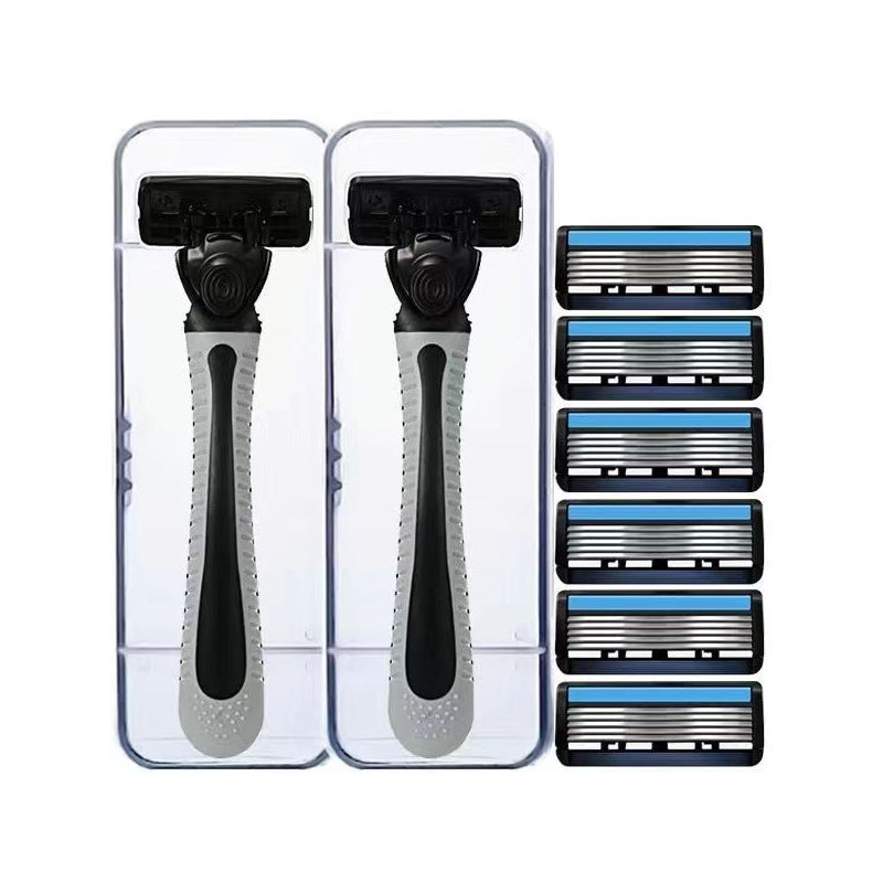 6-Blade Razor with Easy Snap-In Head