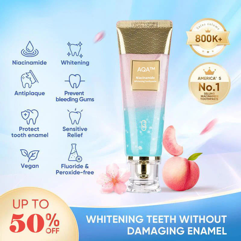 Niacinamide Toothpaste for Bright White Teeth🦷Pearly White Teeth🦷The New Secret Weapon for Your Smile!