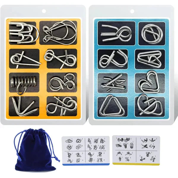 ✨50% OFF - While Supplies Last✅Metal Puzzle Ring Set (8-Piece)