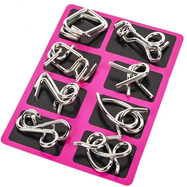 ✨50% OFF - While Supplies Last✅Metal Puzzle Ring Set (8-Piece)