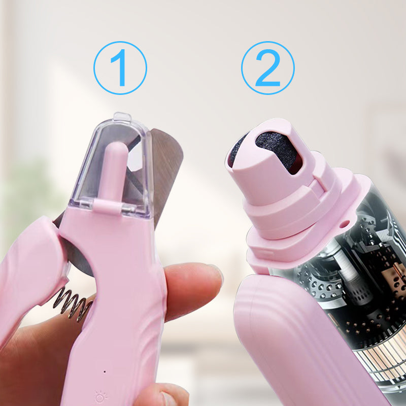 2-in-1 LED Pet Nail Clipper