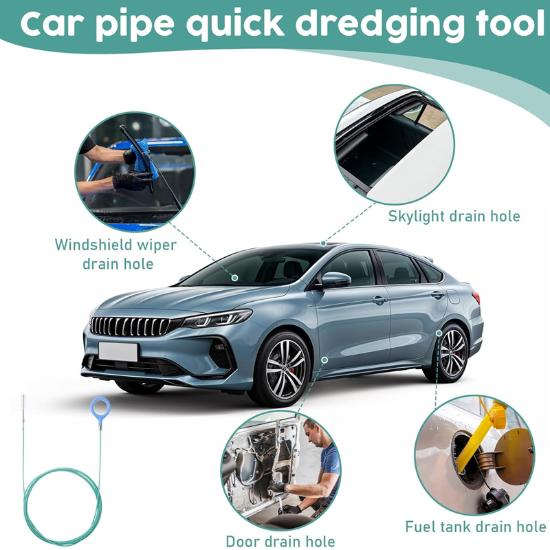 Auto Sunroof Drain Cleaning Tool – Flexible Pipe Brush