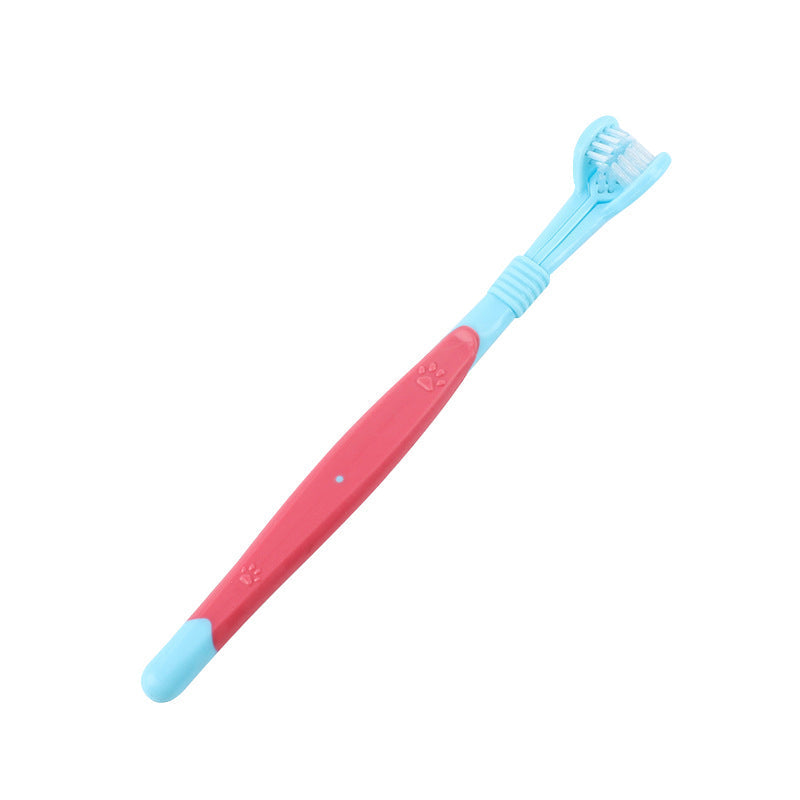 3-Sided Pet Soft Bristle Toothbrush (Buy 1 get 1 free)