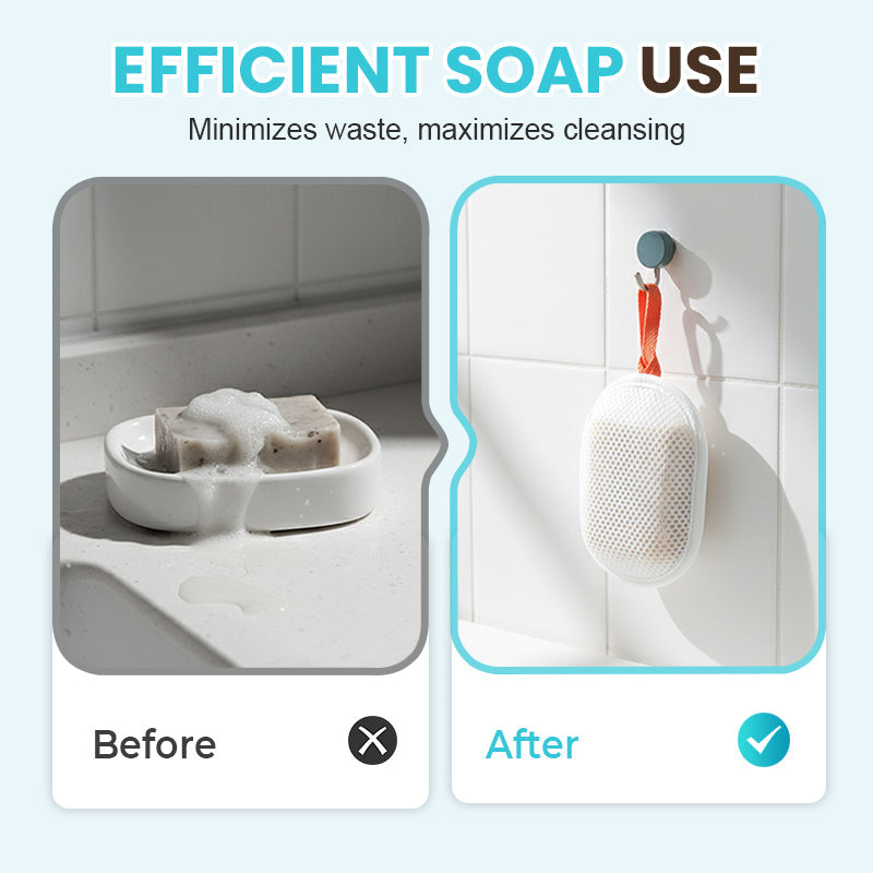 Exfoliating Bath Soap Pouch