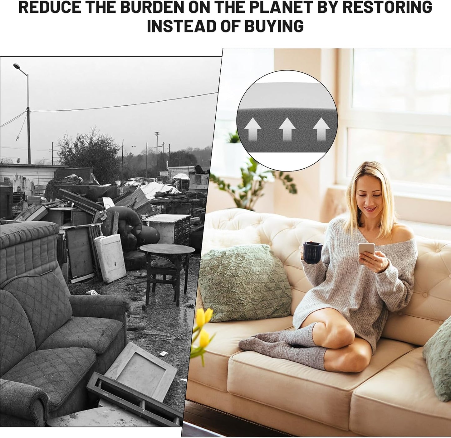 🔥Last Day Special Price £11.99!!🛋️Couch Cushion Support For Sagging Seat