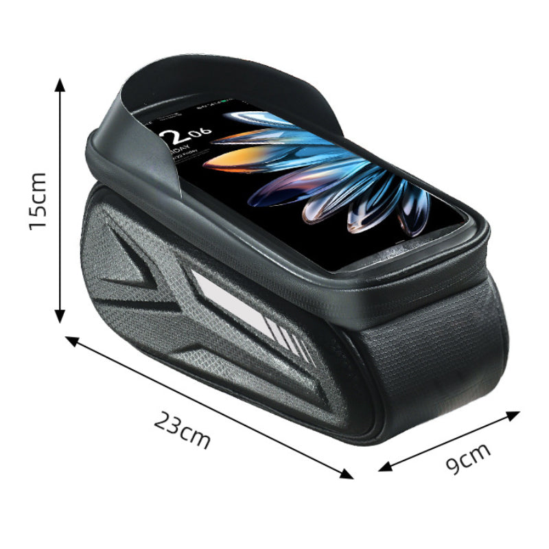Phone Front Waterproof Bicycle Frame Bag