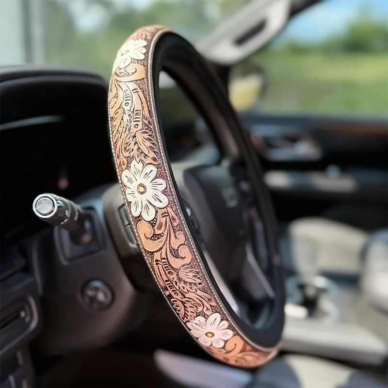 All-Season Printed Steering Wheel Cover