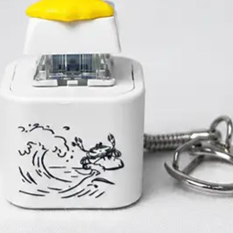Stress Relief Sound Button Rechargeable Keychain