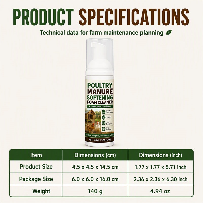 Poultry Manure Softening Foam Cleaner