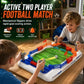 ⚽ Tabletop Football Game: 2-Player, Spring Flippers, Goal Bell, Screen-Free Fun