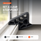 🥳Secure Track Door Stop – Absorbs impact, reduces slamming & protects rails. Compact locking design – fits sliding windows & balcony doors! 🛡️🔇