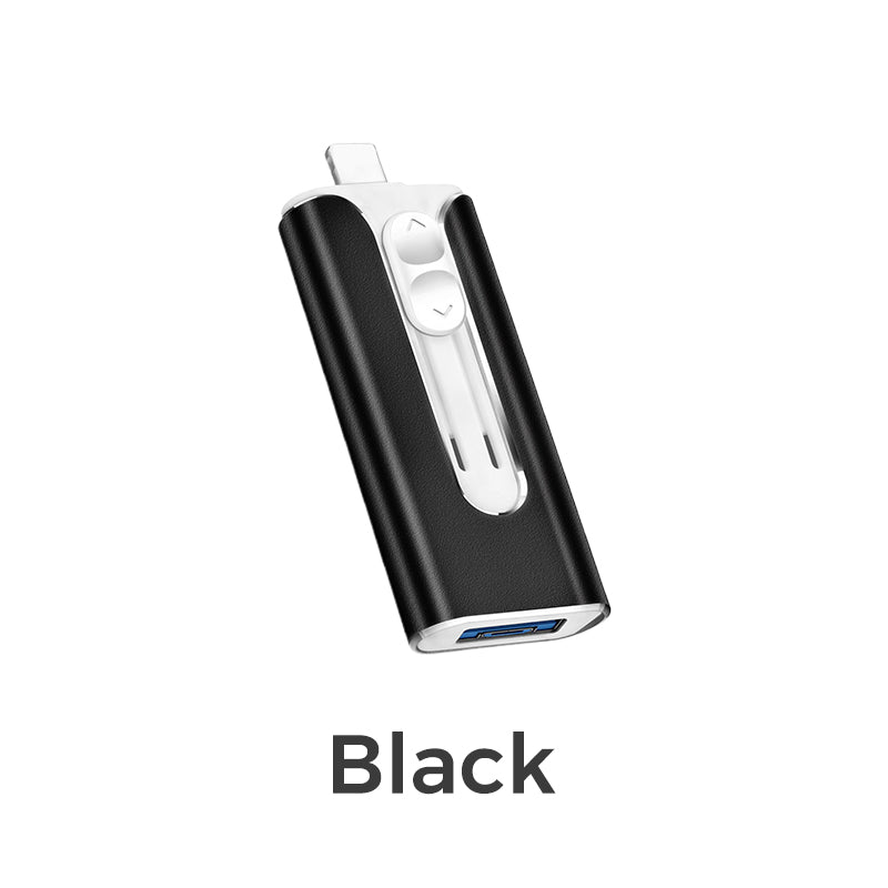 🔥Clearance sale: 80% off🔥64GB Micro USB + MFi Certified Lightning + 8 Pin + USB 3.0 ⚡4 in1 Flash Drive for iPhone/iPad/Android/PC⚡