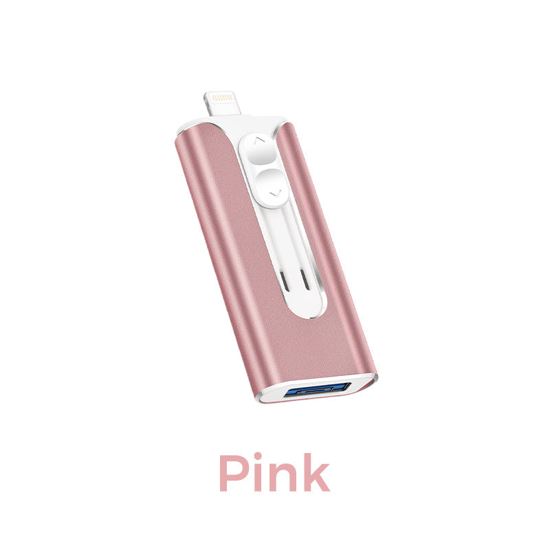 🔥Clearance sale: 80% off🔥64GB Micro USB + MFi Certified Lightning + 8 Pin + USB 3.0 ⚡4 in1 Flash Drive for iPhone/iPad/Android/PC⚡