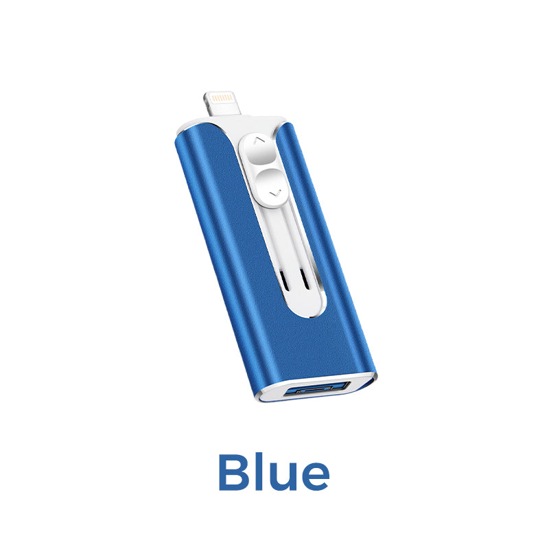 🔥Clearance sale: 80% off🔥64GB Micro USB + MFi Certified Lightning + 8 Pin + USB 3.0 ⚡4 in1 Flash Drive for iPhone/iPad/Android/PC⚡
