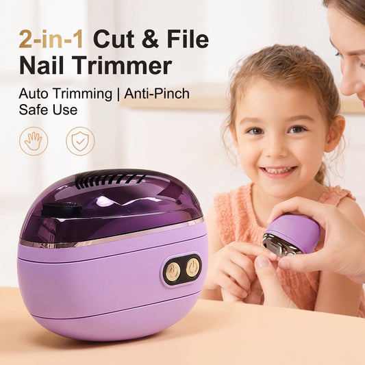 🔥LIMITED TIME PRICE: ONLY ￡11.99!!!🔥TrimPro™ 2-in-1 Smart Electric Nail Trimmer & Polisher for All Ages 👨‍👩‍👧‍👦 💅