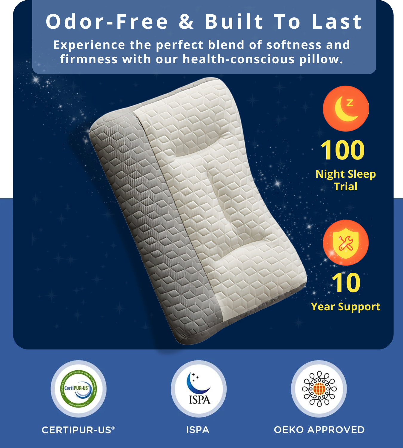 💕The Best Sleep Partner - Neck - relieving Pillow with Zoned Design