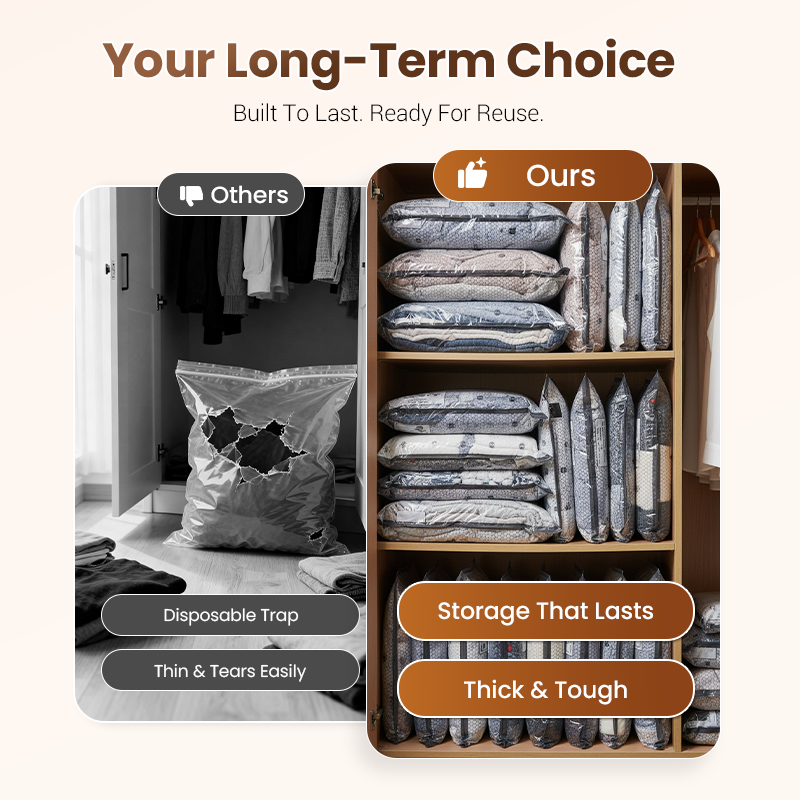 🔥 LAST DAY PROMOTION - 50%OFF 🔥 Travel Vacuum Storage Bags & Portable Pump Set