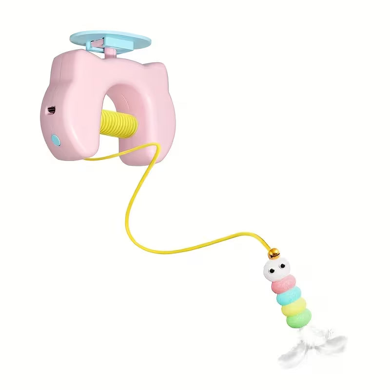 🐱 New Electric Smart Hanging Cat Toy – Retractable & Motion Sensor, Interactive Fun for Fitness & Boredom Relief 🧶⚡💫