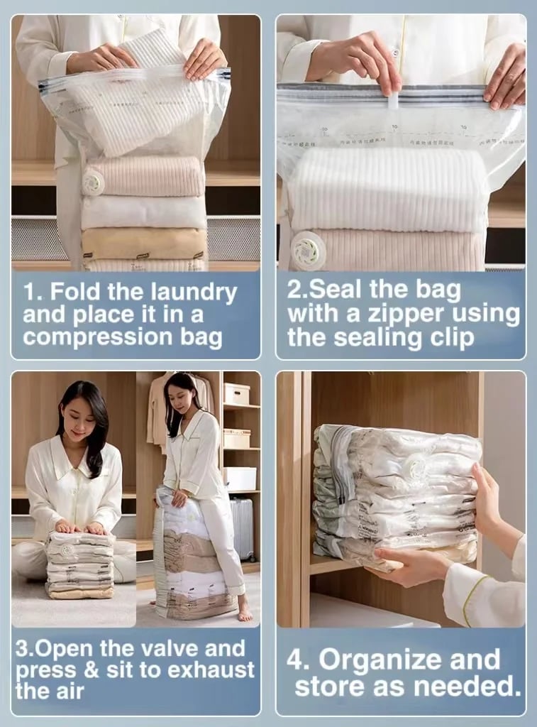 🔥LAST DAY 49% OFF🔥 2026 Upgraded Hand-Pressure Type Vacuum Organizer